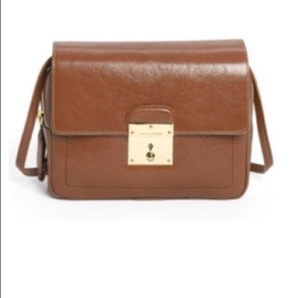 Marc Jacobs 1984 Camera Tan Calfskin Leather Bag